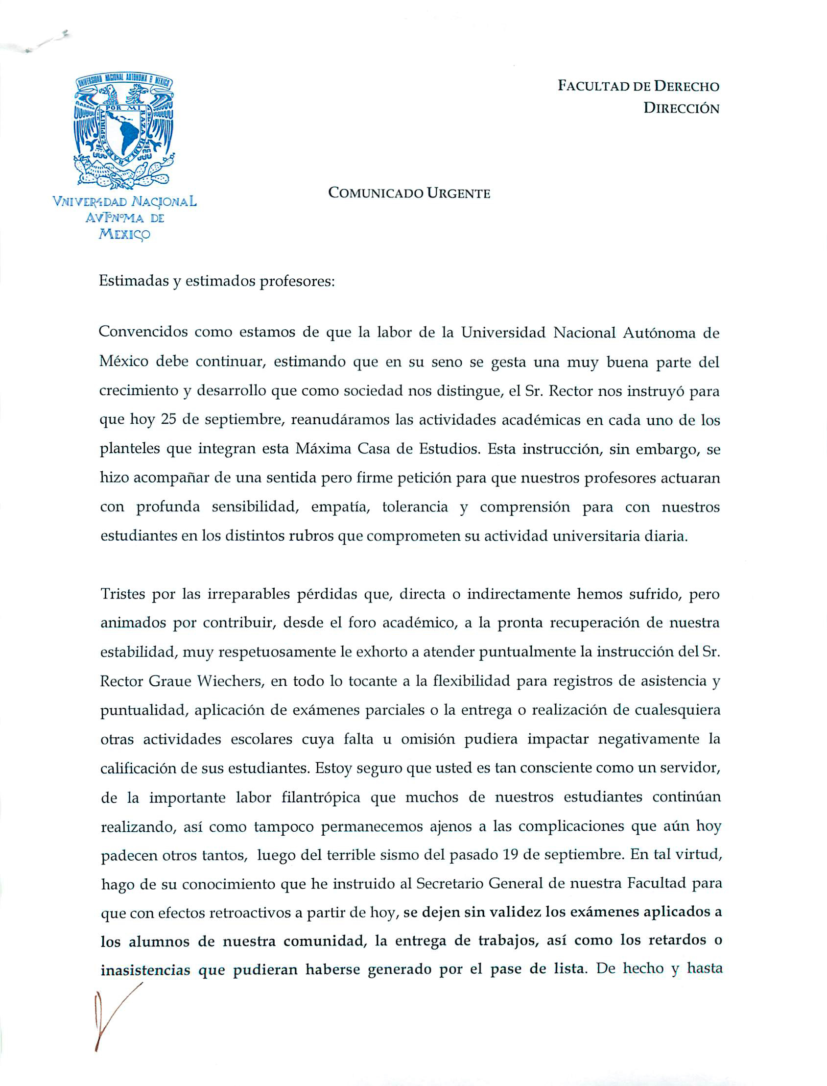 Facultad de Derecho - UNAM